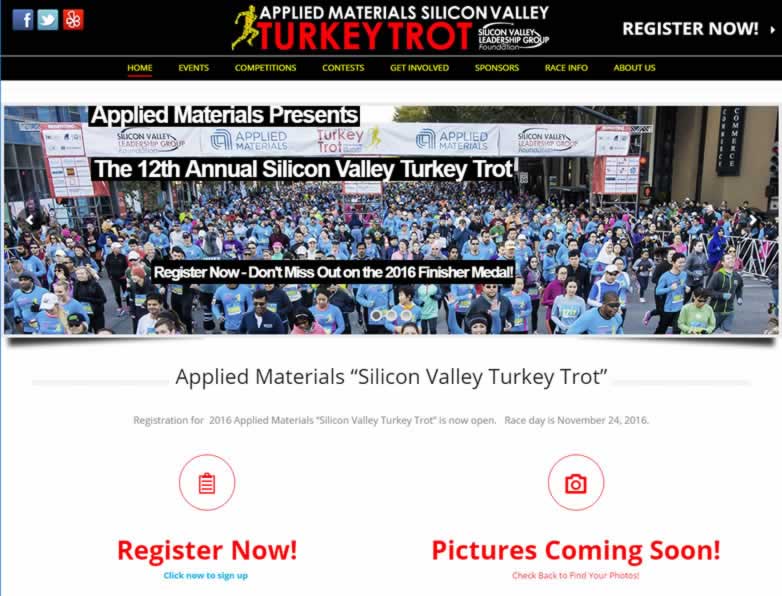 Turkey Trot - Web Design