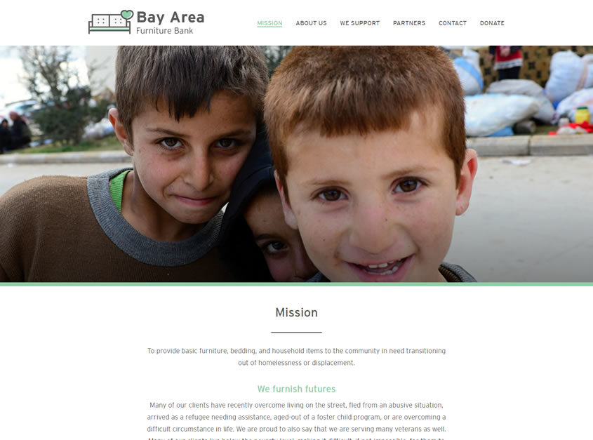 Bay Area Furniture Bank - Web Design