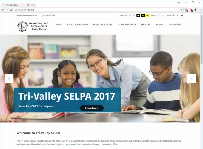 Tri-Valley SELPA - Web Design