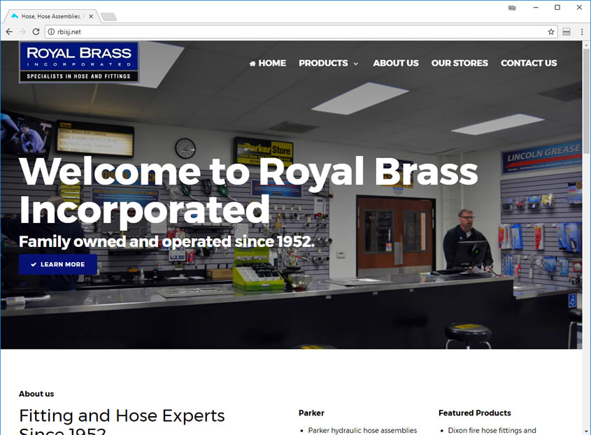 Royal Brass - Web Design