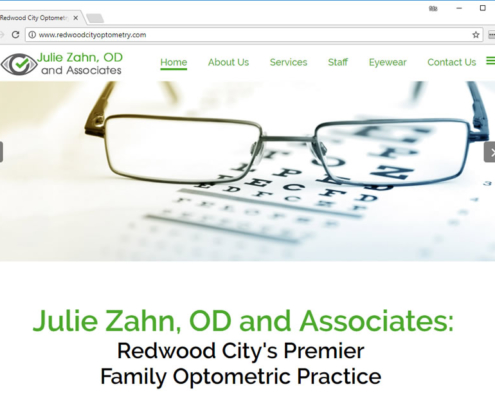 Julie Zahn, OD - Web Design