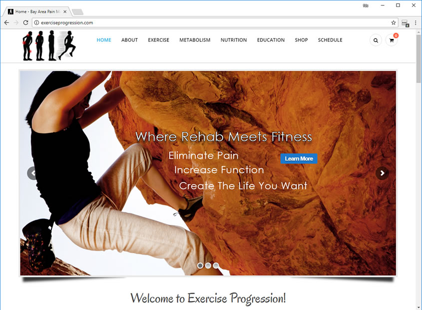 Exercise Progression - Web Design