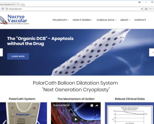 Nucryo Vascular - Web Design