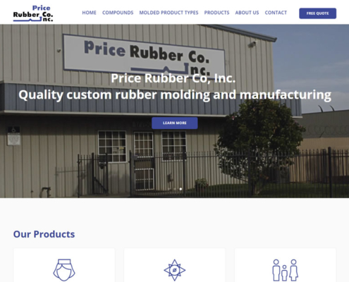 Price Rubber - Web Design