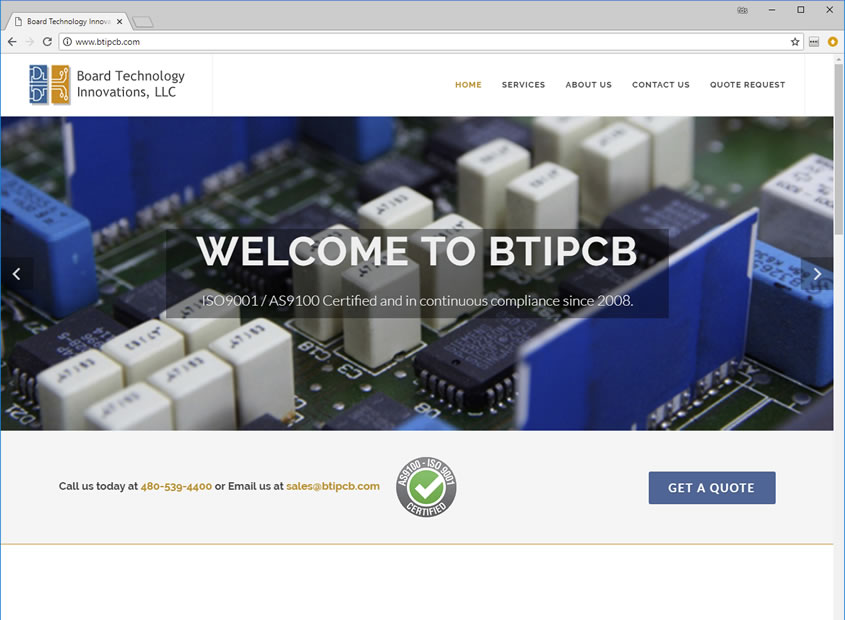BTI PCB - Web Design